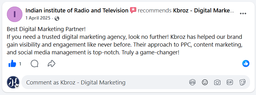 Client Testimonial