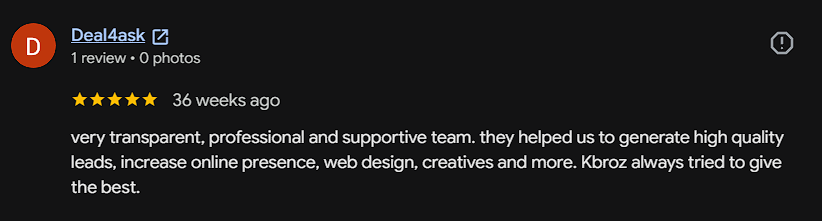 Client Testimonial